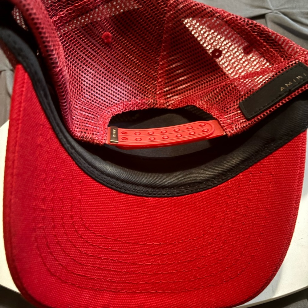 AMIRI Vibrant Red TRUCKER HAT - Picture 5 of 7